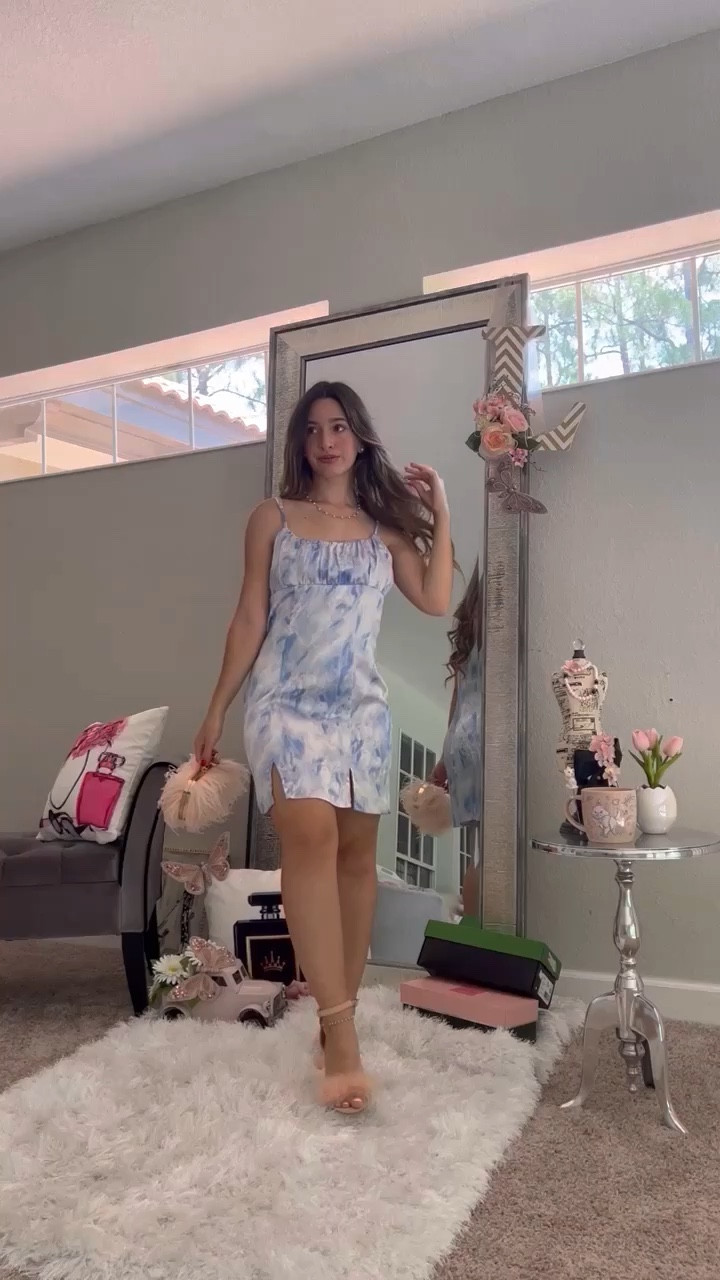 This look is the cutest! Obsessed with this feather clutch and fluffy heels that give Clueless vibes. Both are Amazon finds and quite affordable! Also linking some similar mini slip dresses as mine is old. Also linking my curling eand, gold pearl necklace, and pearl earrings. Xoxo #pearls #slip #dress #heels #clutch #purse #bag #curls #curlingwand 

#LTKunder50 #LTKunder100 #LTKshoecrush