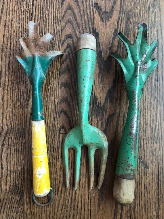 Vintage Green Garden Tools, Metal tools, vintage garden, Gardeners, Nature Lovers, Flowers, Plant... | Etsy (US)