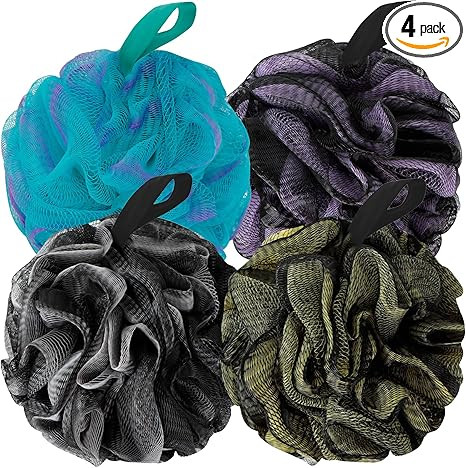 Bath Loofah Shower Sponge Body Back Scrubber Soft Mesh Shower Puffs Exfoliating Loofa for Women &... | Amazon (US)