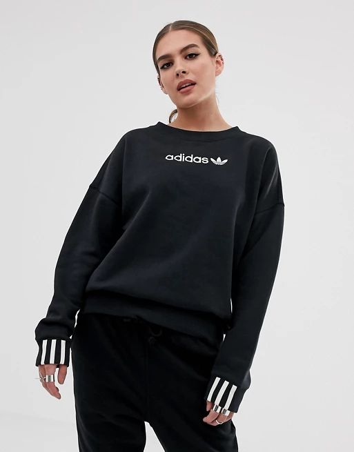 adidas Originals – Coeeze – Schwarzes Fleece-Sweatshirt | ASOS DE