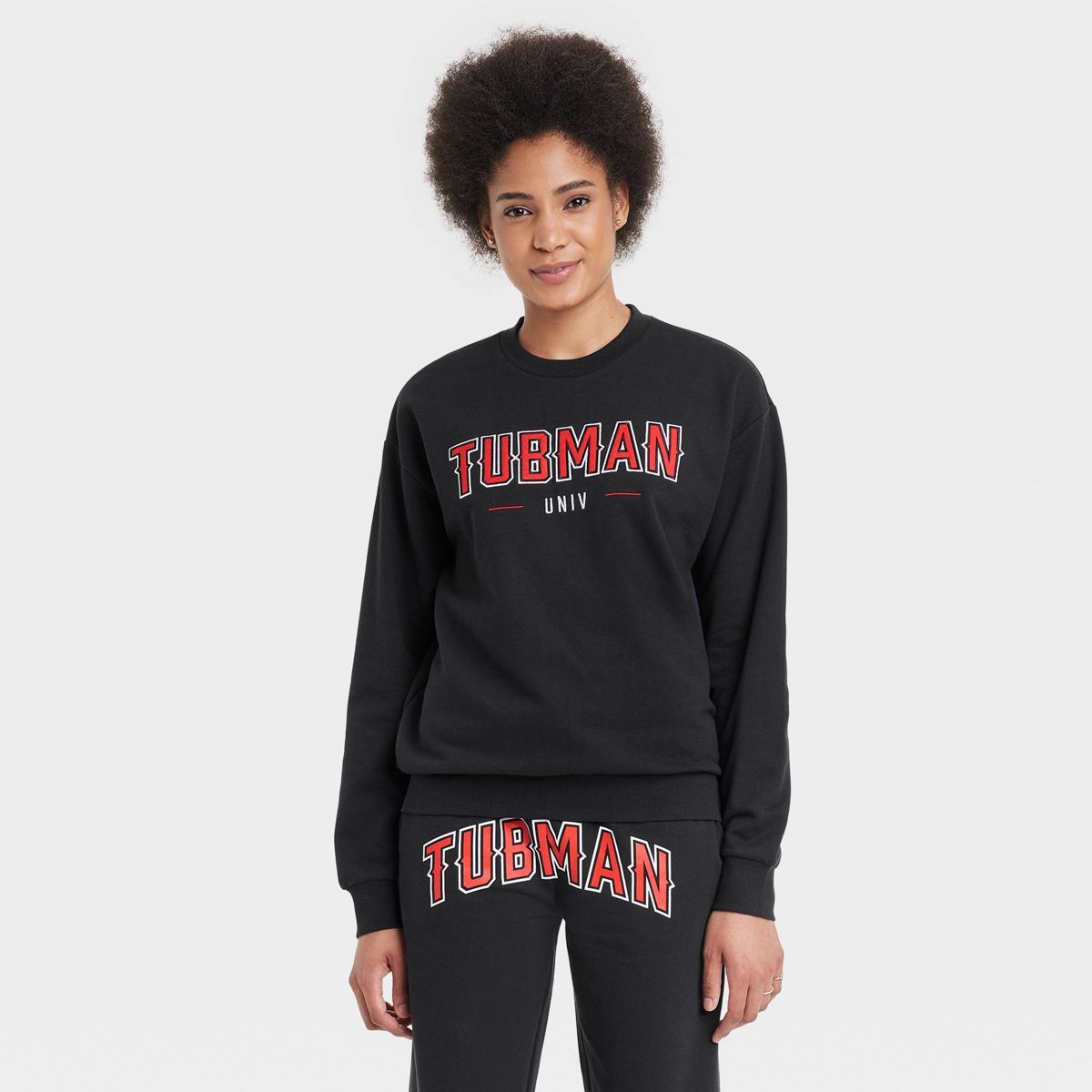 Women's Philadelphia Printworks Tubman Graphic Sweatshirt - Slate Black | Target