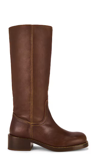 Riggs Boot in Rust Leather | Revolve Clothing (Global)