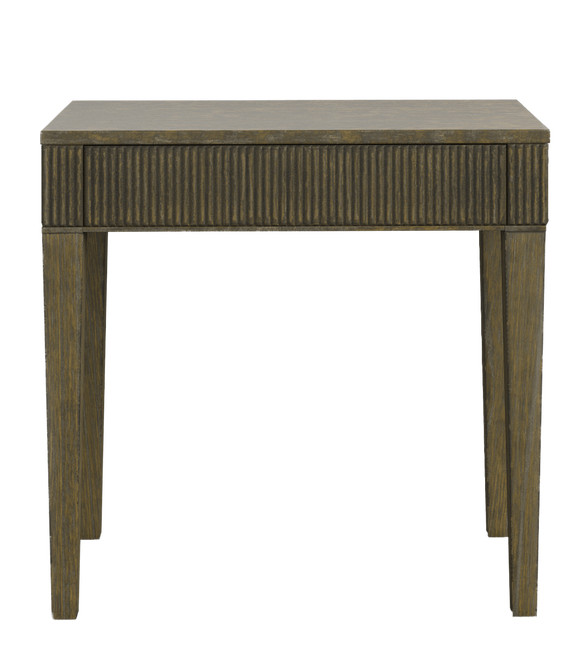 Shima Side Table - Burnt Cedar | OKA US