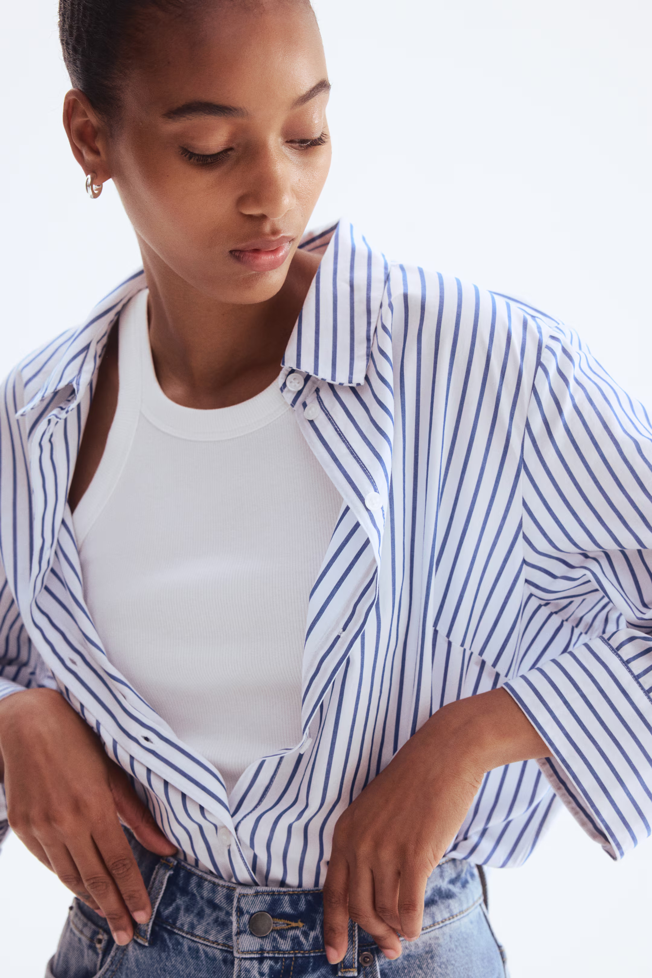 Cotton Poplin Shirt | H&M (US + CA)