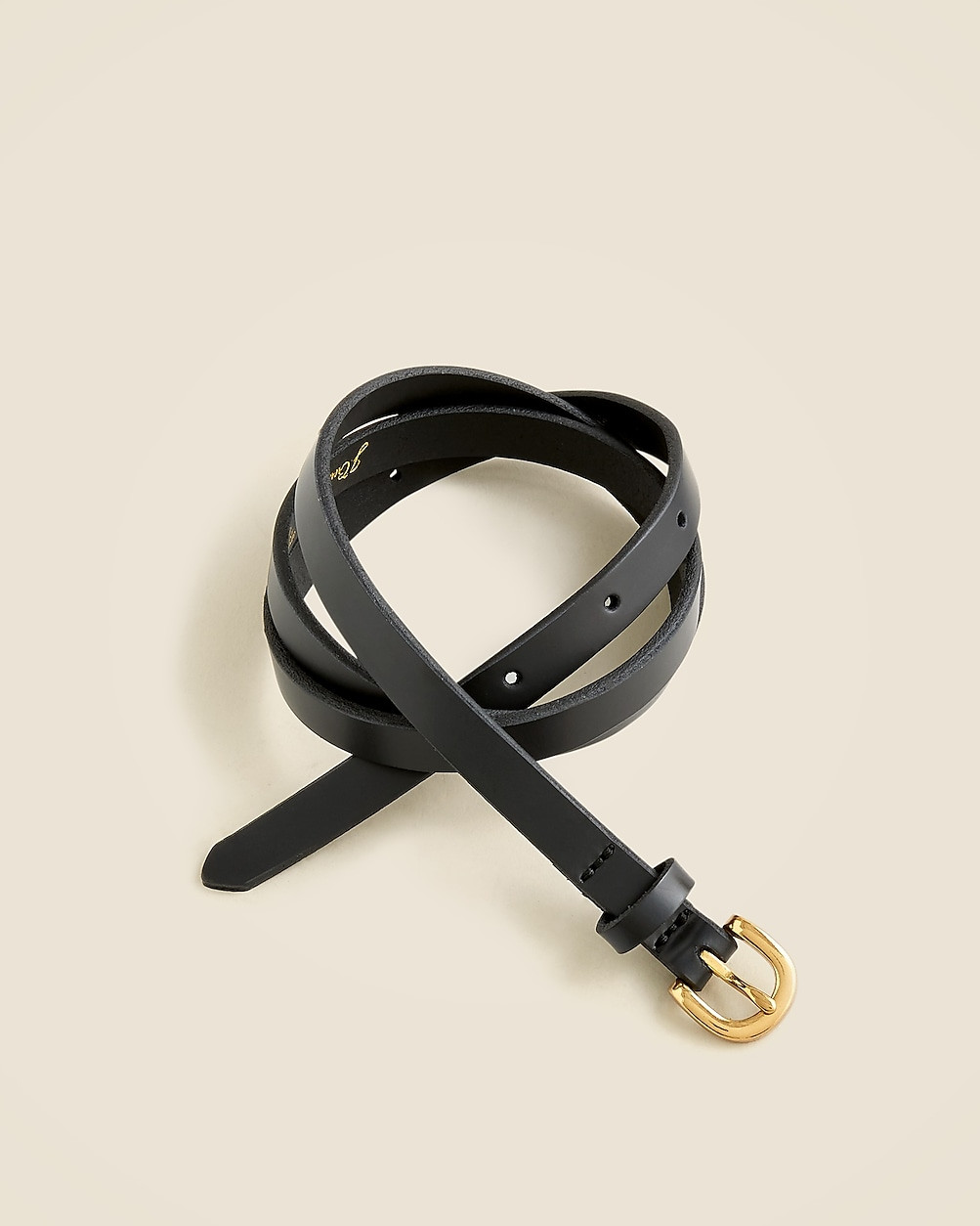 Skinny Italian leather belt | J. Crew US