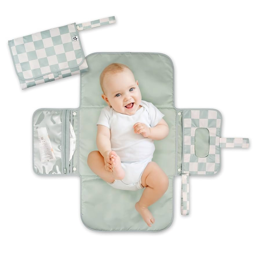 Tiny Twinkle Portable Diaper Changing Pad-Foldable Waterproof Changing Mat&Portable Changing Pad ... | Amazon (US)