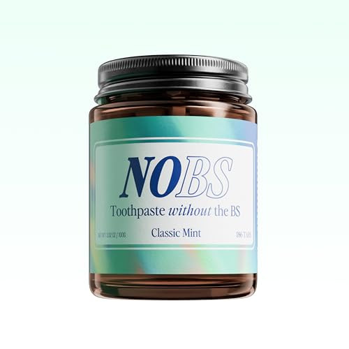 NOBS (No Bad Stuff) Toothpaste Tablets - Nano Hydroxyapatite, Fluoride & Plastic Free, Eco & Travel Friendly - Remineralize with NHA (3 Month) | Amazon (US)