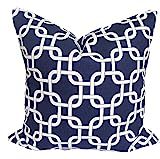 Navy Blue Pillow Cover, Navy Blue Pillow, Blue Throw Pillow Cover, Decorative Pillow Cover over, Nav | Amazon (US)
