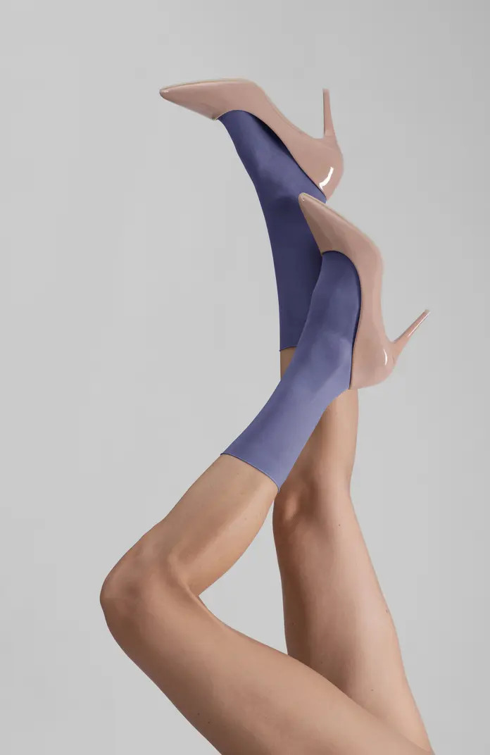 2-Pack Lustrous Silky Sheer Crew Socks | Nordstrom