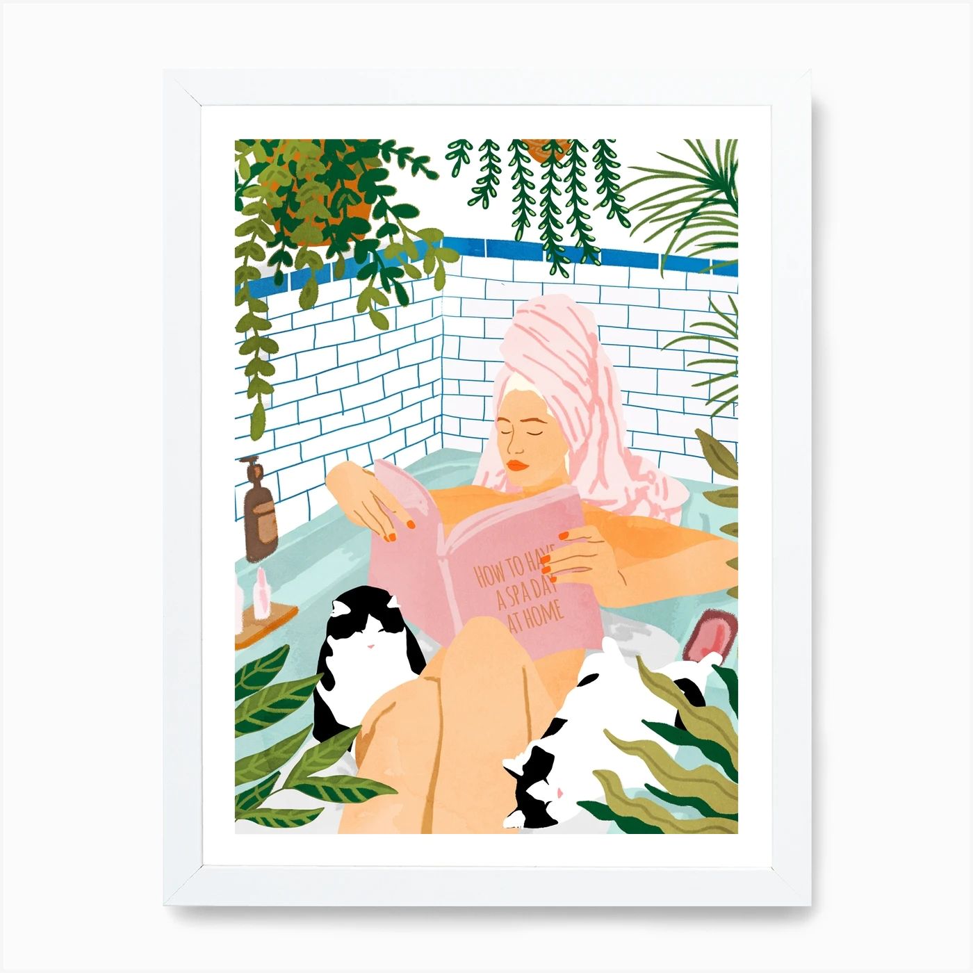 How To Have A Spa Day At Home Art Print | Fy! (UK)
