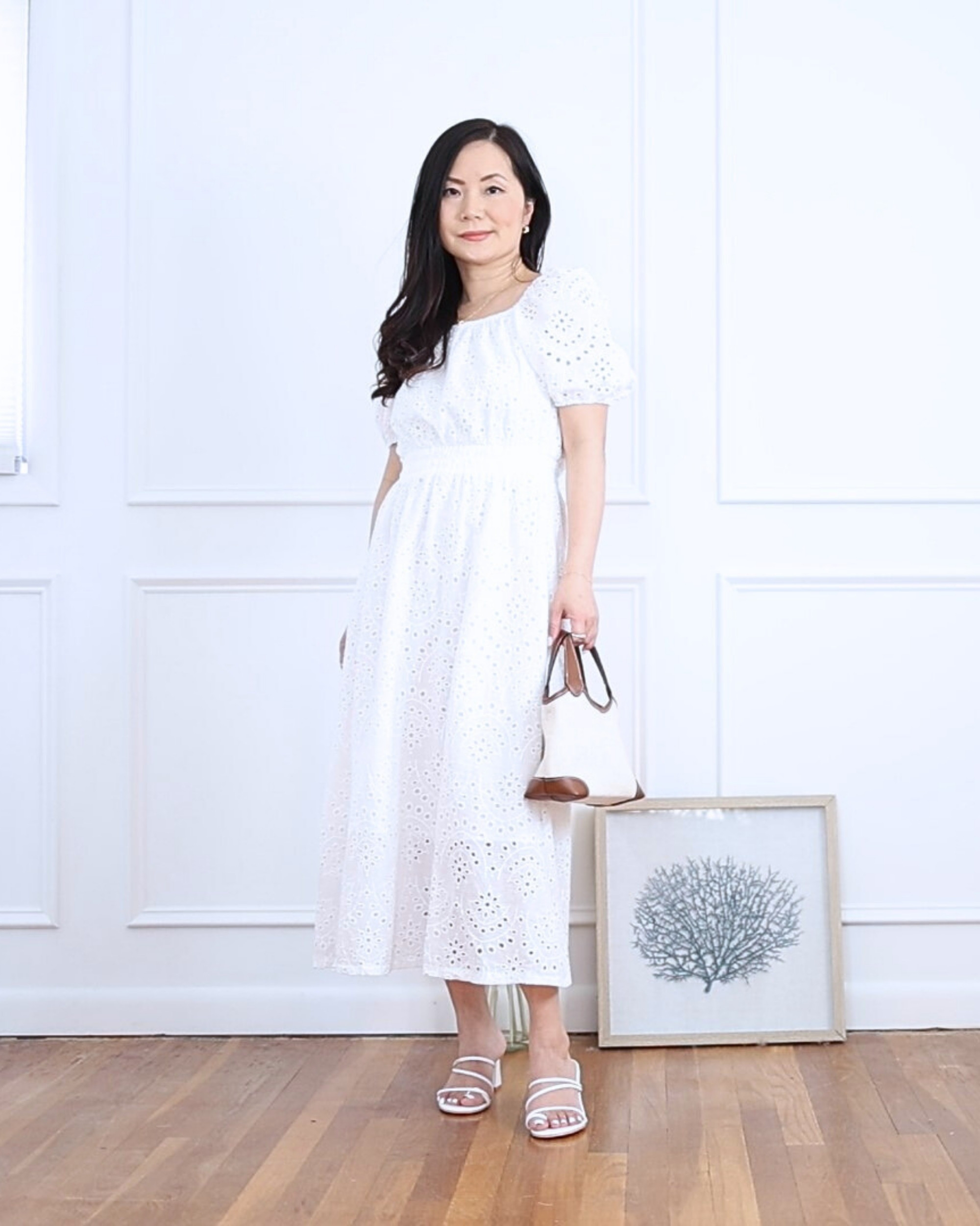 Wore this eyelet midi dress from Amazon with strappy sandals for a breezy spring day. The fit is so flattering for petites and the details are even prettier in person! I’m 5’2, wearing size S.

#LTKStyleTip #LTKPetite #LTKOver40