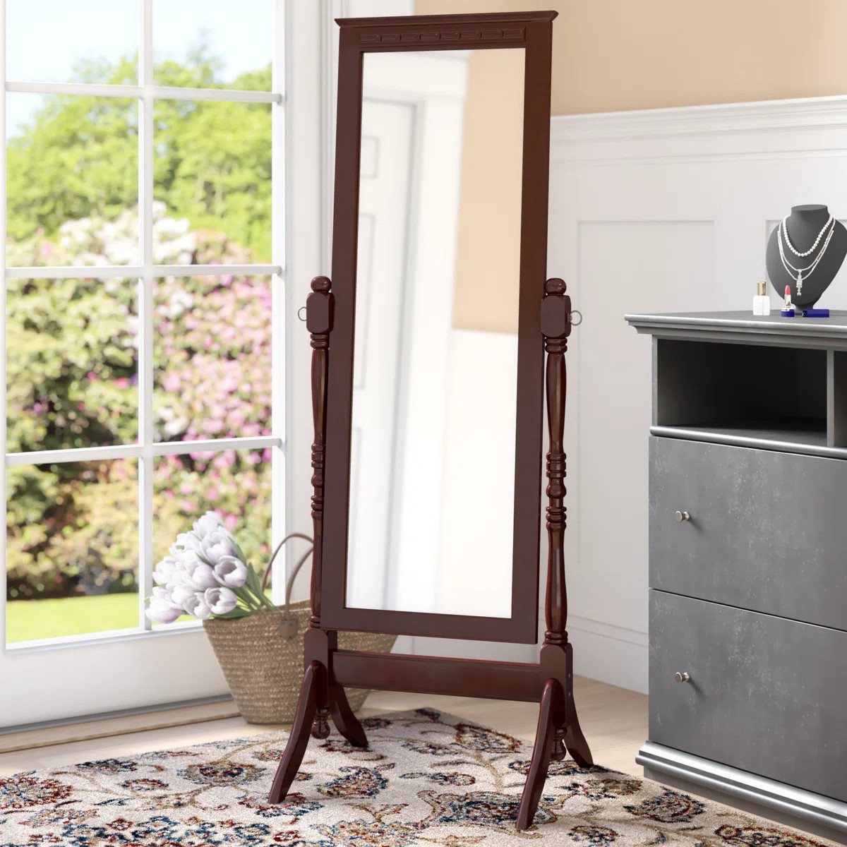 Cassel Engineered Wood Floor Mirror | Wayfair North America