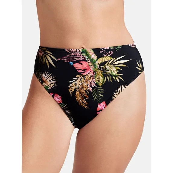 Sofia by Sofia Vergara Women's and Women's Plus Cheeky High Waist Bikini Bottom | Walmart (US)