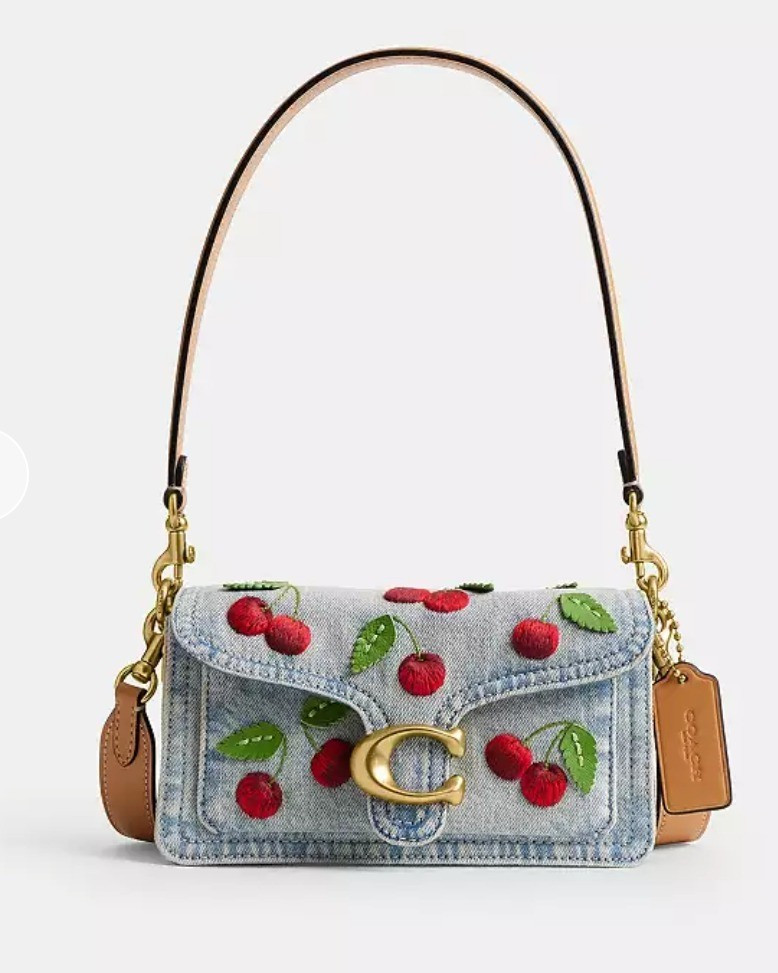 How cute is this cherry denim bag from Coach. Denim bags, denim, denim collection, spring bags

#LTKSeasonal