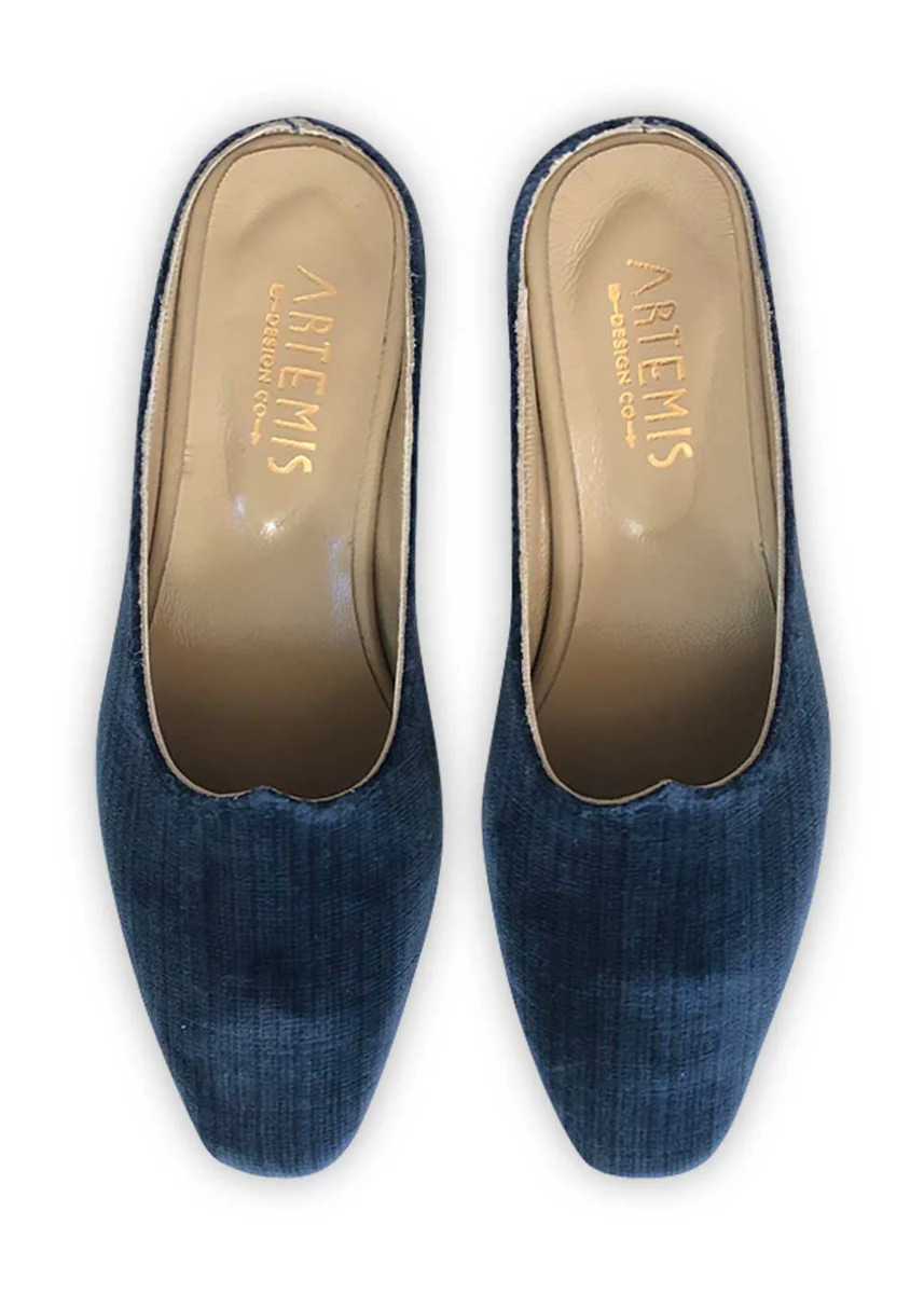 Charlotte Moss for Artemis | Midnight Velvet Moss Mules | Artemis Design Co.