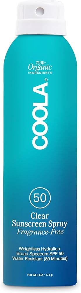 COOLA Organic Sunscreen SPF 50 Sunblock Spray, Dermatologist Tested Skin Care For Daily Protectio... | Amazon (US)