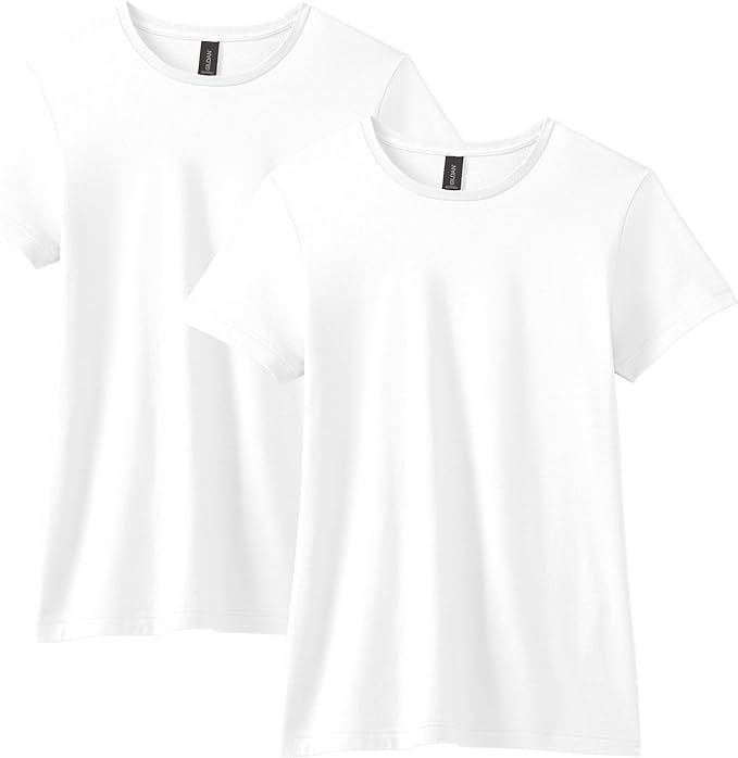 Gildan Women's Softstyle Cotton T-Shirt, Style G64000l, Multipack | Amazon (US)