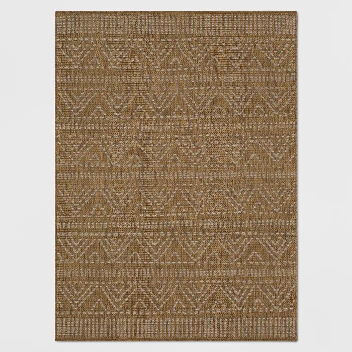 Marked Stripe Outdoor Rug Tan - Opalhouse™ | Target