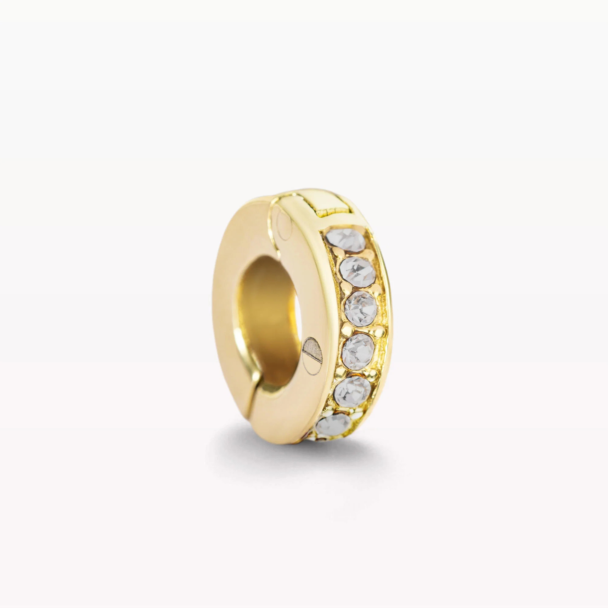 April Diamond Birthstone Gold Clip-On Galaxy Charm | La Lune