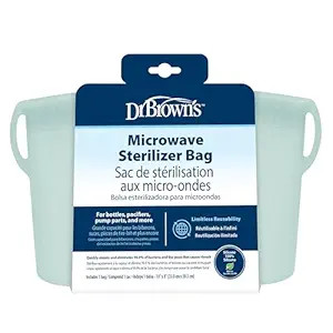 Dr. Brown's Microwave Steam Sterilizer Bag for Baby Bottles, Breast Pump Parts & Other Toddler Ac... | Amazon (US)