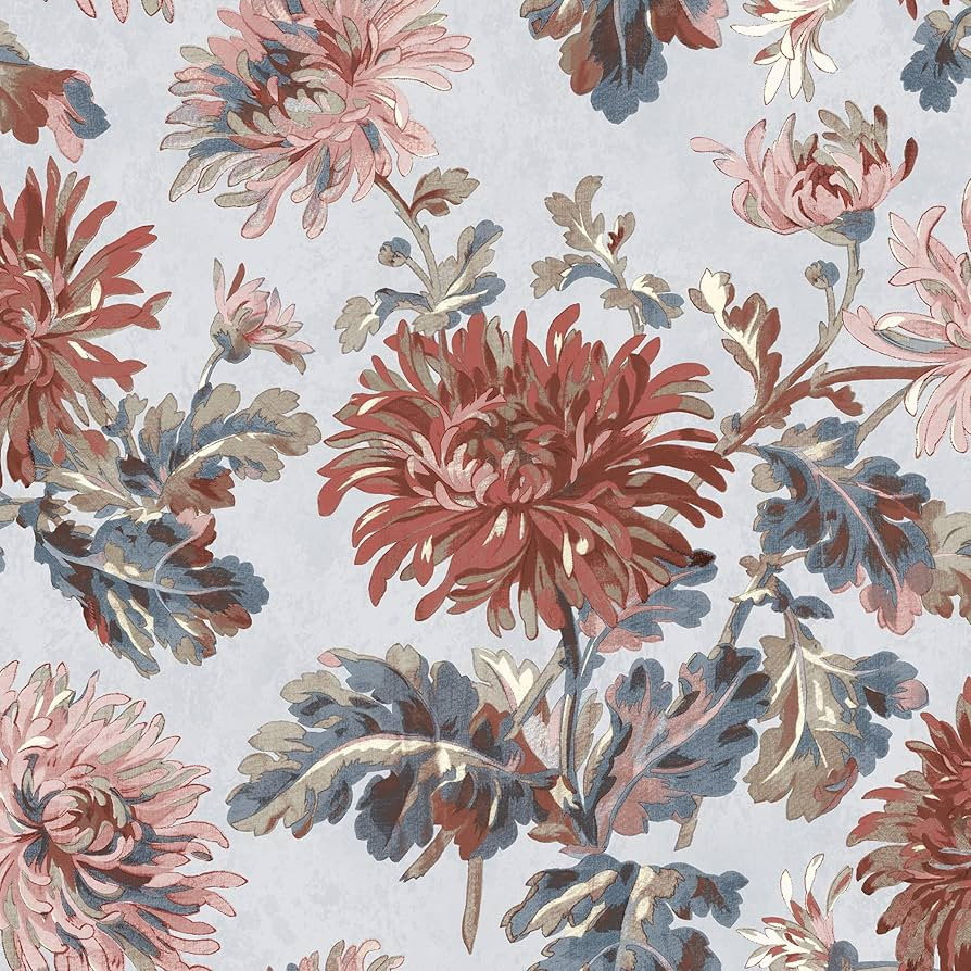 Laura Ashley Maryam Crimson Wallpaper | Amazon (US)