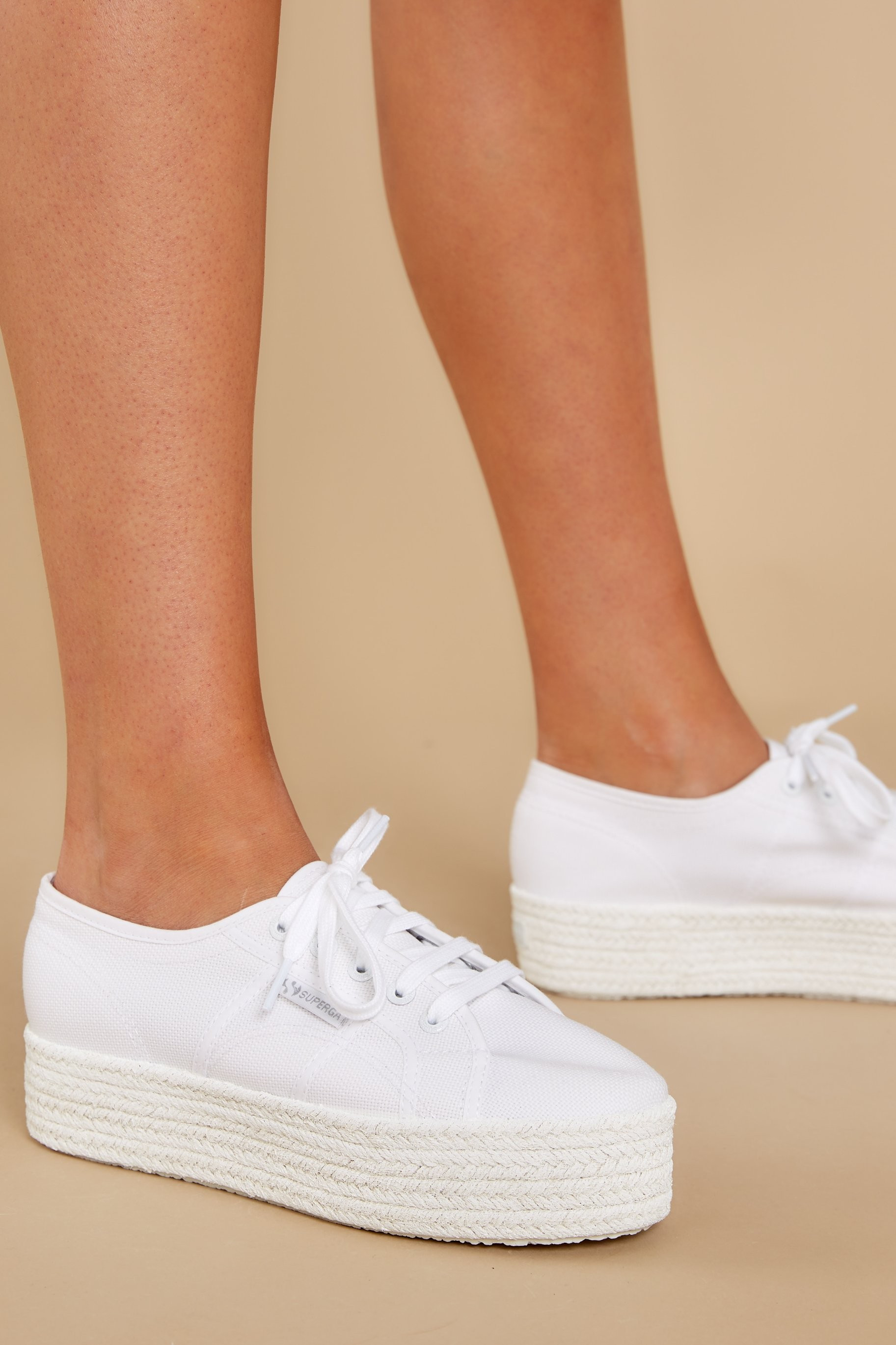 2790 Cotcoloropew White Platform Sneakers | Red Dress 