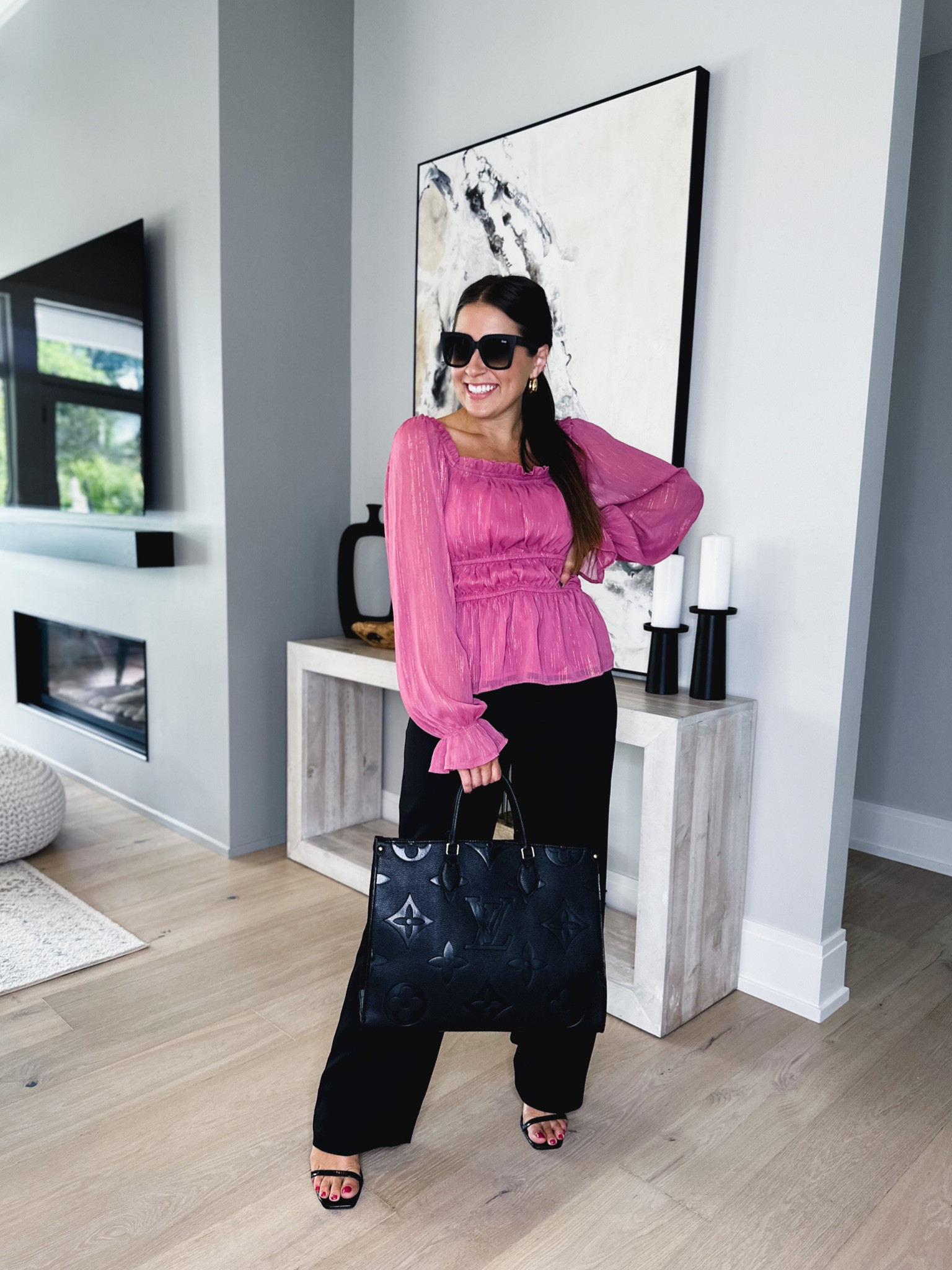 🩷 “ITSCANDACE10” for 10% off 🩷

Size down one in pant !! 🫶🏼 Top has the perfect gold shimmer detail to match any accessory ✨

#LTKworkwear #LTKsalealert #LTKwedding