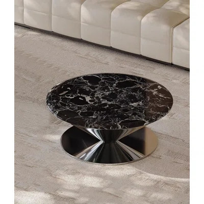 Luxury Stone Round Coffee Table | Wayfair North America