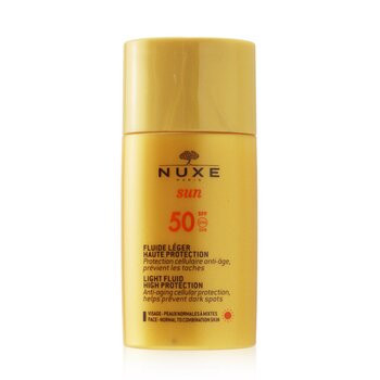 NuxeNuxe Sun Light Fluid For Face - High Protection SPF50 (For Normal To Combination Skin) 50ml/1.6oz | Strawberrynet