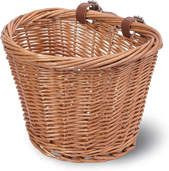 DRBIKE Wicker Kids Bike Basket for 12-18 Inch Kids Bike, Balance Bike, Scooter, Kid's Bicycle Fro... | Amazon (US)