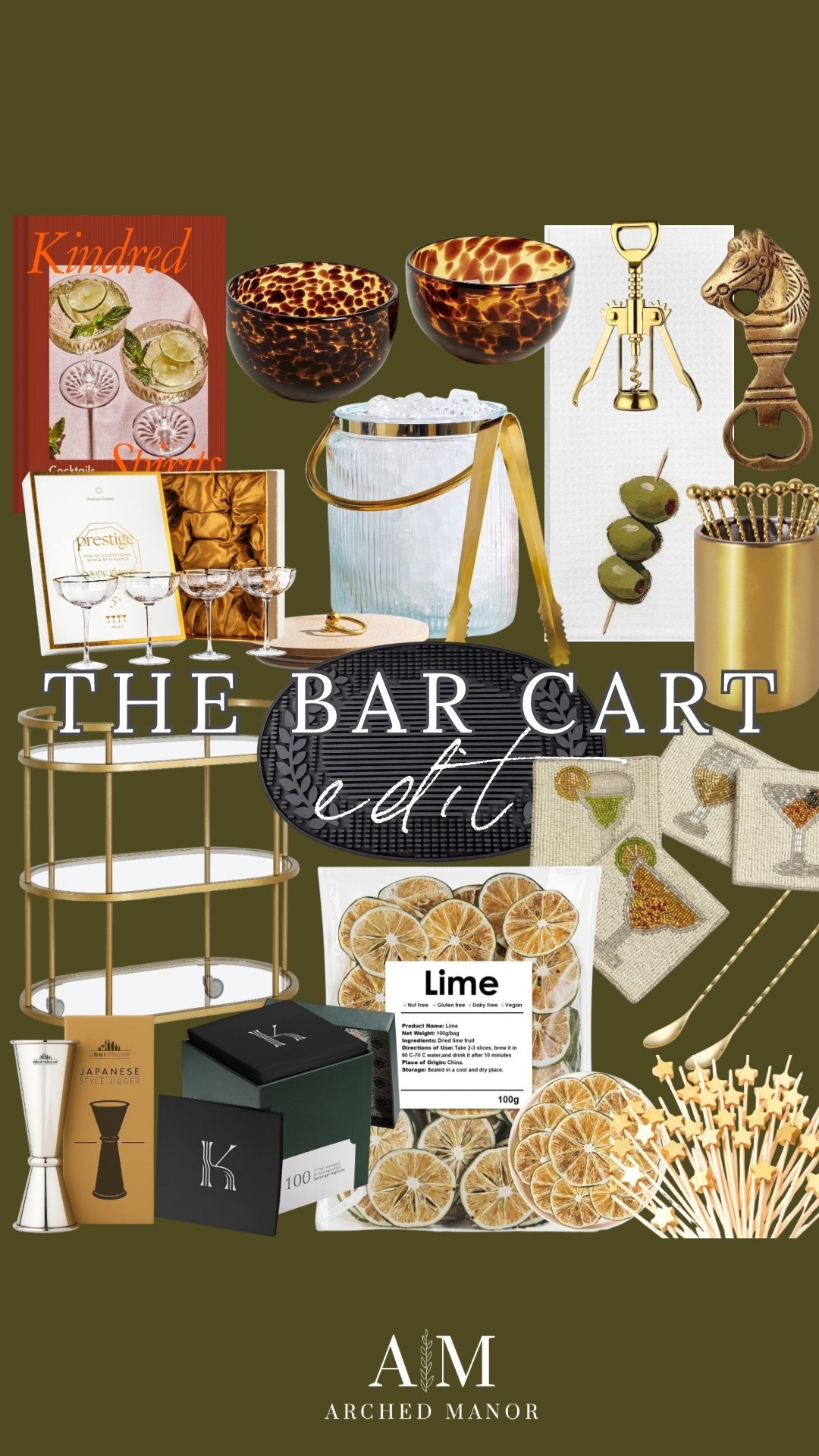 Bar cart must haves! Some new arrivals plus tried and true favorites! 🍸