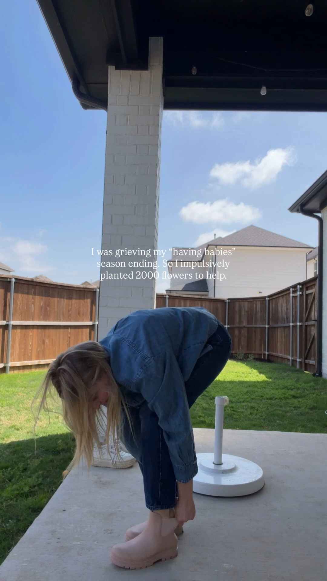 If I get gardening boots, I’m official right? 