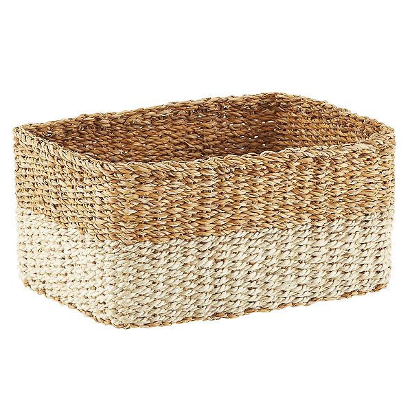 Natural & White Tahoe Bins | The Container Store