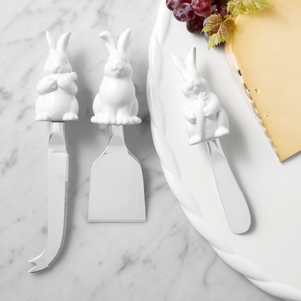 Sculptural Bunny Cheese Knives, Set of 3 | Williams-Sonoma