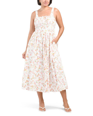 V-Waist Floral Maxi Dress For Women | TJ Maxx