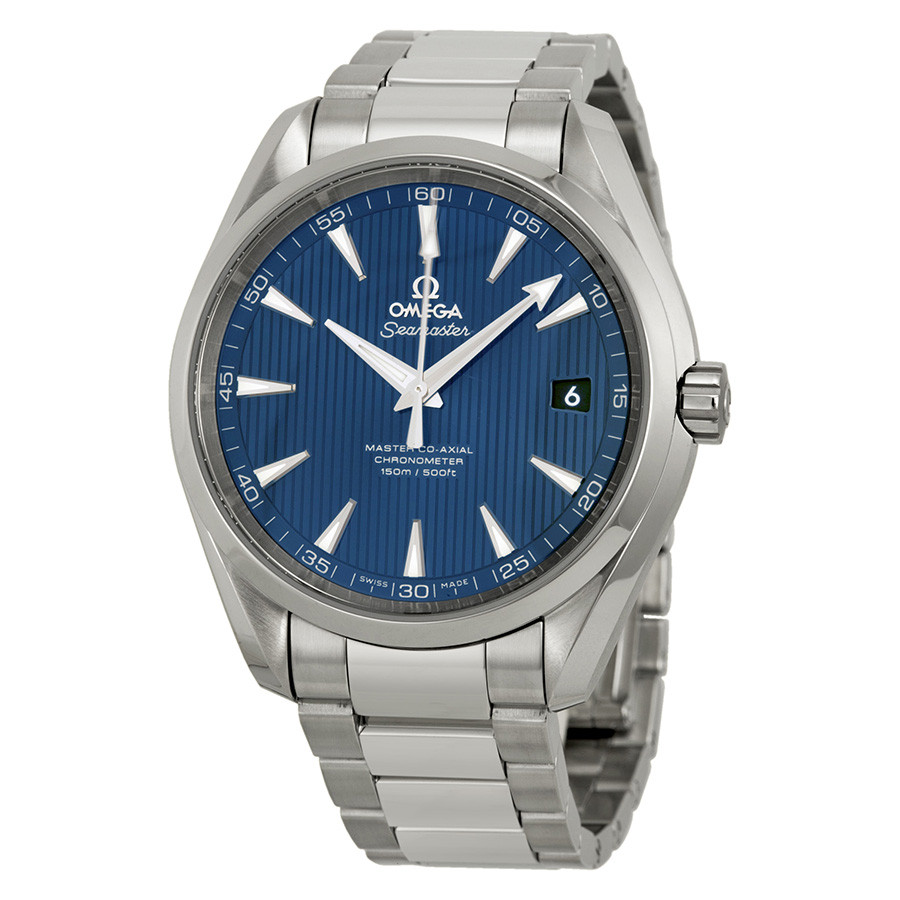 Pre-owned Omega Seamaster Aqua Terra Blue Dial Mens Watch 231.10.42.21.03.003 | Jomashop.com & JomaDeals.com