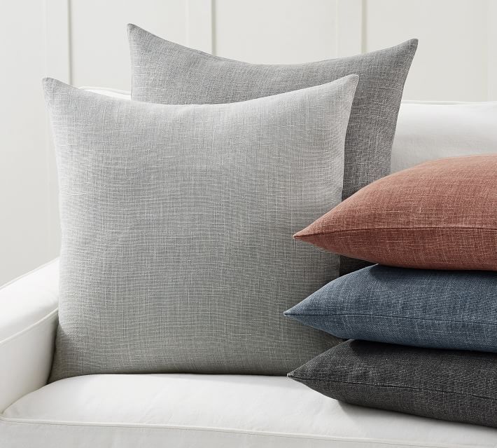 Belgian Linen Pillow Covers Made with Libeco™ Linen | Pottery Barn (US)