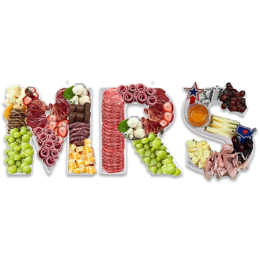 MRS Engagement fillable Cardboard Letters Wedding Party Charcuterie Board Food Sweet Decorative B... | Amazon (US)