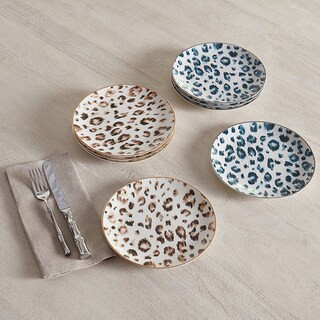 Leopard Accent Plates - Set of 4 | Ballard Designs, Inc.