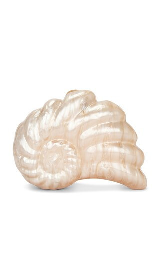 olga berg Indi Shell Clutch in Tan. | Revolve Clothing (Global)