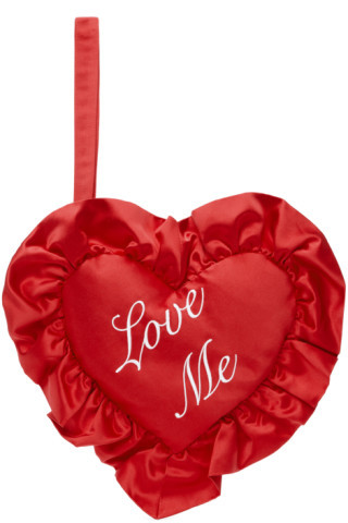 SSENSE Exclusive Red 'Love Me' Pouch | SSENSE