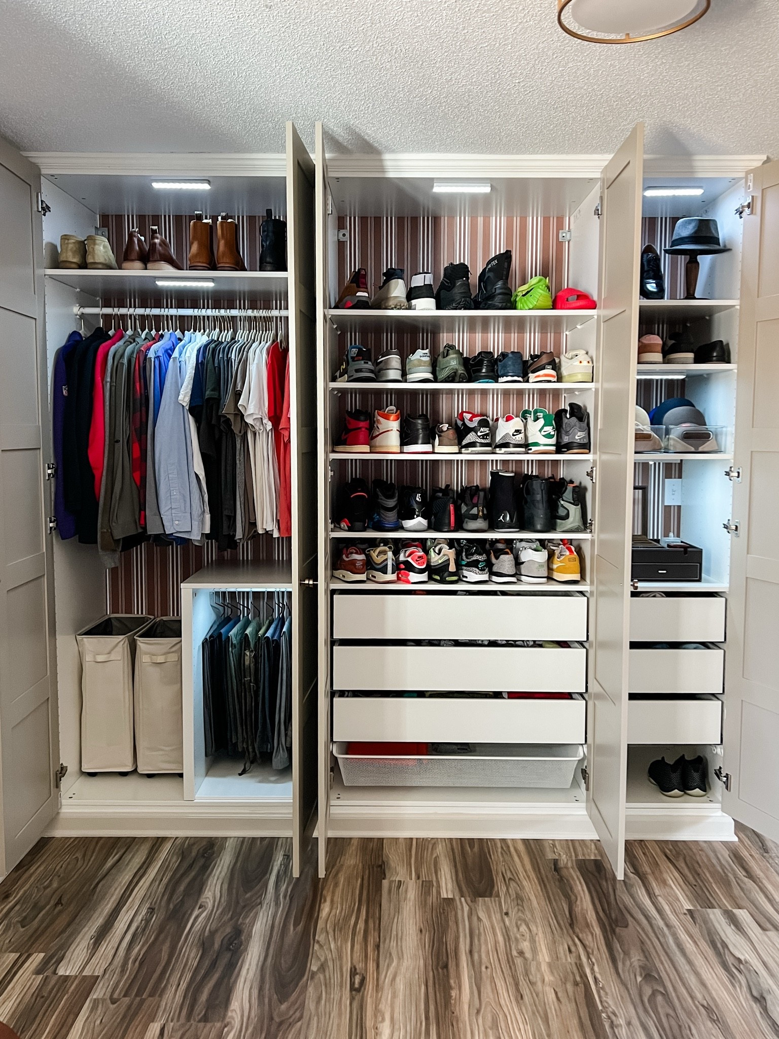My husband’s ultra organized ikea pax wardrobe 😍

#LTKHome #LTKMens