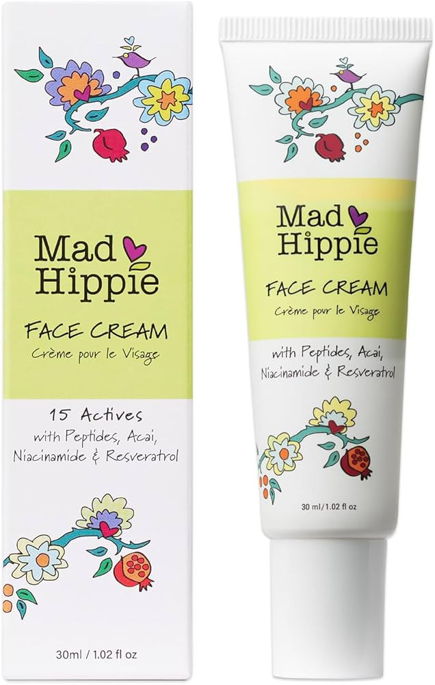 Mad Hippie Face Cream - Age-Defying Wrinkle Cream for Face, Hydrating Face Moisturizer for Women/... | Amazon (US)