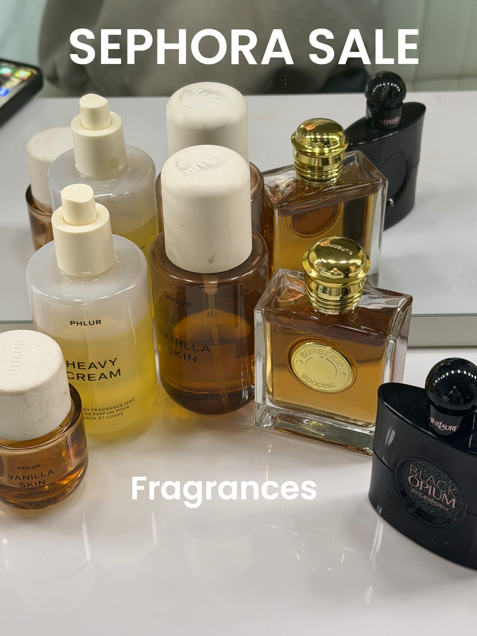 SEPHORA SALE: fragrances 
My all time fav is vanilla skin by phlur 
Ysl black opium is good for a night out 
Burberry goddess is a good grown vanilla scent! 

#LTKBeauty #LTKSaleAlert #LTKGiftGuide