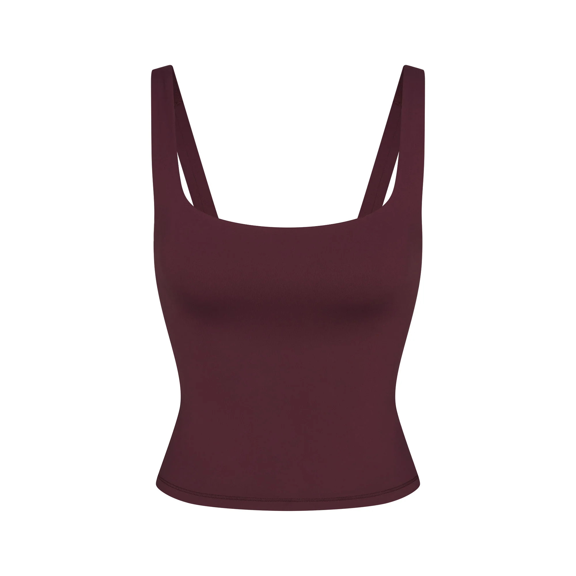 NikeSKIMS MATTE SQUARE NECK TANK | CURRANT | SKIMS | SKIMS (US)