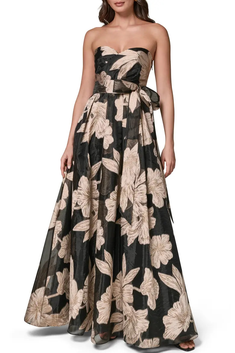 Strapless Floral Gown (Women) | Nordstrom | Nordstrom