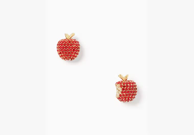 Apple Of My Eye Pave Studs | Kate Spade Outlet