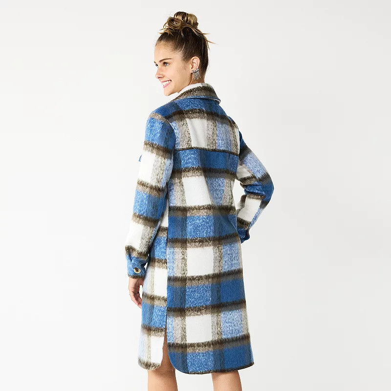 Juniors' SO® Long Oversized Shacket | Kohl's