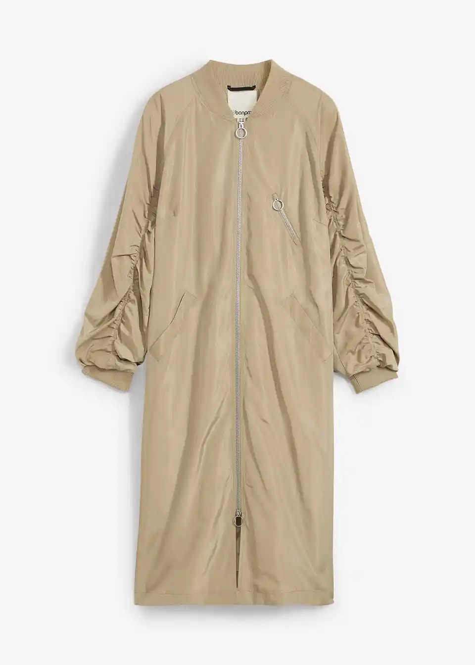 Blouson-Mantel mit Strickkragen | Bonprix DE