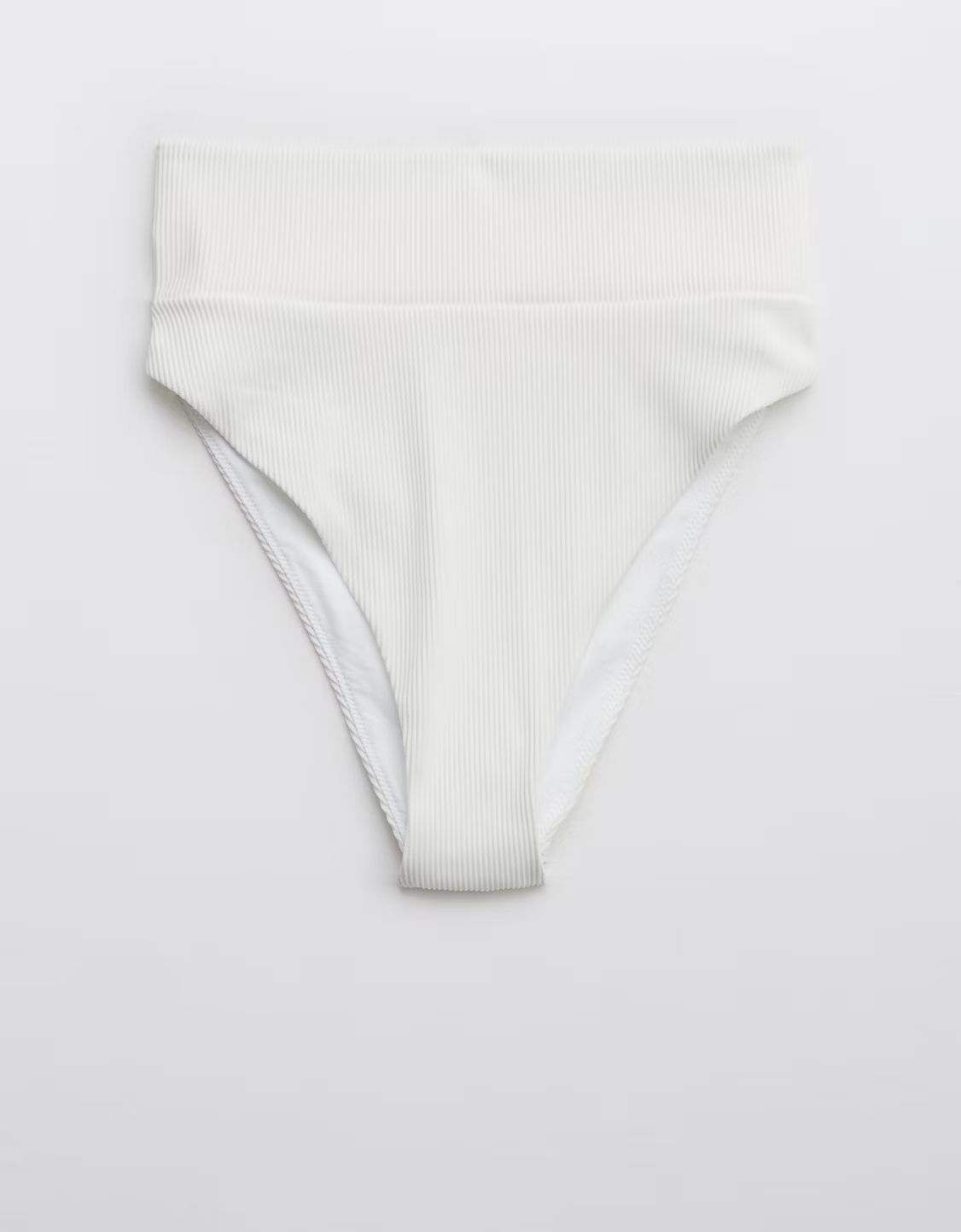 Aerie Ribbed High Cut Cheeky Bikini Bottom | American Eagle Outfitters (US & CA)